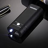 DIY 2x18650 Batteries Power Bank with LED Flashlight Shell Box 5600mAh Portable USB Output Indicator Light for iPhone / iPad / Samsung, Battery Not Included