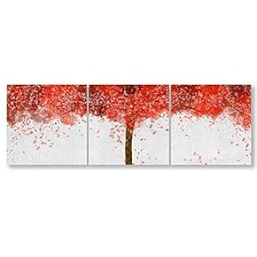Wall26-3 Panel Canvas Wall Art- Colorful Abstract Art -Giclee Painting Wall Bedroom Living Room Home Decoration - 12"x12"x3 Panels