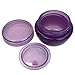 Beauticom 10G/10ML Frosted Container Jars with Inner Liner for Scrubs, Oils, Salves, Creams, Lotions, Makeup Cosmetics, Nail Accessories, Beauty Aids - BPA Free (6 Pieces, Purple)