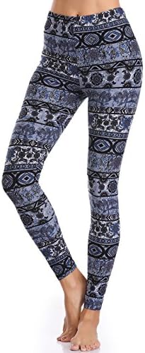 BAILYDEL Women's Ultra Soft Printed Ankle Leggings High Waist Seamless Stretch Pants Size XL-2XL