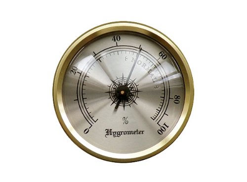 Prestige Import Group HY134 Hygrometer with Brass Frame, 1-3/4-Inch