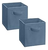 ClosetMaid 11511 Cubeicals Fabric Drawer, Denim Blue, 2-Pack