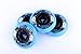 8-pack, Cougar Inline Skate/Rollerblade Wheels (Sea Blue, 72mm)