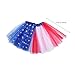 BESTOYARD Kids Tutu Skirt American Flag Tutu Dance Dress American Flag Style Halloween Costume for Stage Show and Daily Dress