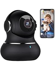Little elf Camera, Pet Camera with 360° Motion Tracking, IR Night Vision, 2-Way Audio, [2022 New] 1080P Indoor Security Camera, WiFi Camera for Baby/Pet, Home Wireless Camera Work with Alexa