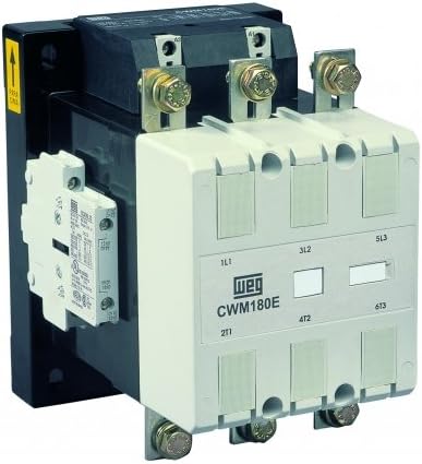 WEG Electric CWM180-22-30E02, 3-Pole, 180 Amps, 24VAC,24VDC Coil, IEC Contactor
