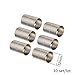 Linsoir Beads Rhodium Tone Inner Hole Size 12mm Glue-in Magnetic Clasps for 12mm Cords Pack of 10 Sets