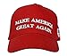 Make America Great Again Hat MAGA Donald Trump Slogan with USA Flag Cap Adjustable Baseball Hat Red