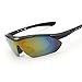 Jon Senkwok Polarized Cycling Sunglasses For Men with 5 Interchangeable Lenses