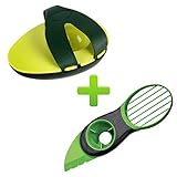 Fit Factor 3-in-1 Avocado Splitter / Pitter / Slicer Kitchen Tool + Avocado Holder / Container / Saver- Avocado Kit