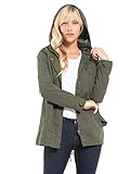 Design by Olivia Women's Military Anorak Safari