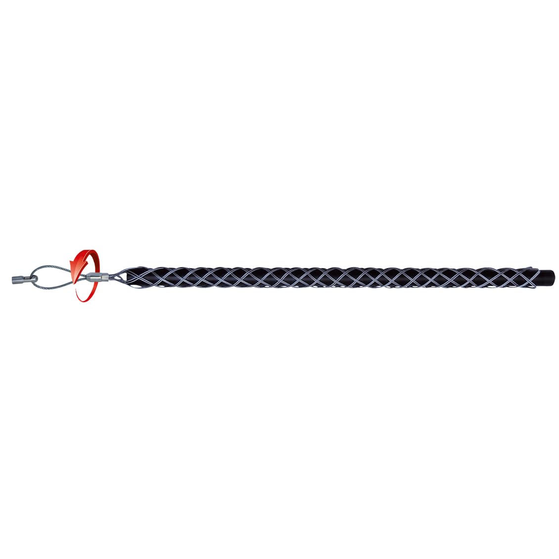 Runpotec 20266 Cable Pull Sock with Twist Compensation, Diameter 9-15 mm, Thread RTG, Diameter 6 mm
