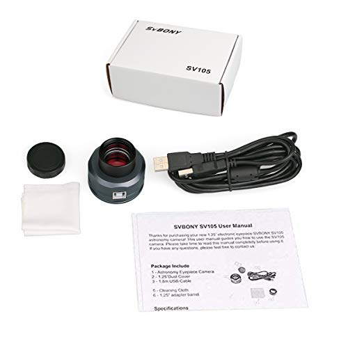 Svbony SV105 Elektronisches Okular 1.25 Zoll, 2MP USB2.0 Digitales Teleskop Okulare mit Color CMOS, Astrokamera für… – Bild 8