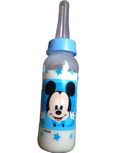 Baby Mickey Mouse Blue nursing bottle with adult nipple
