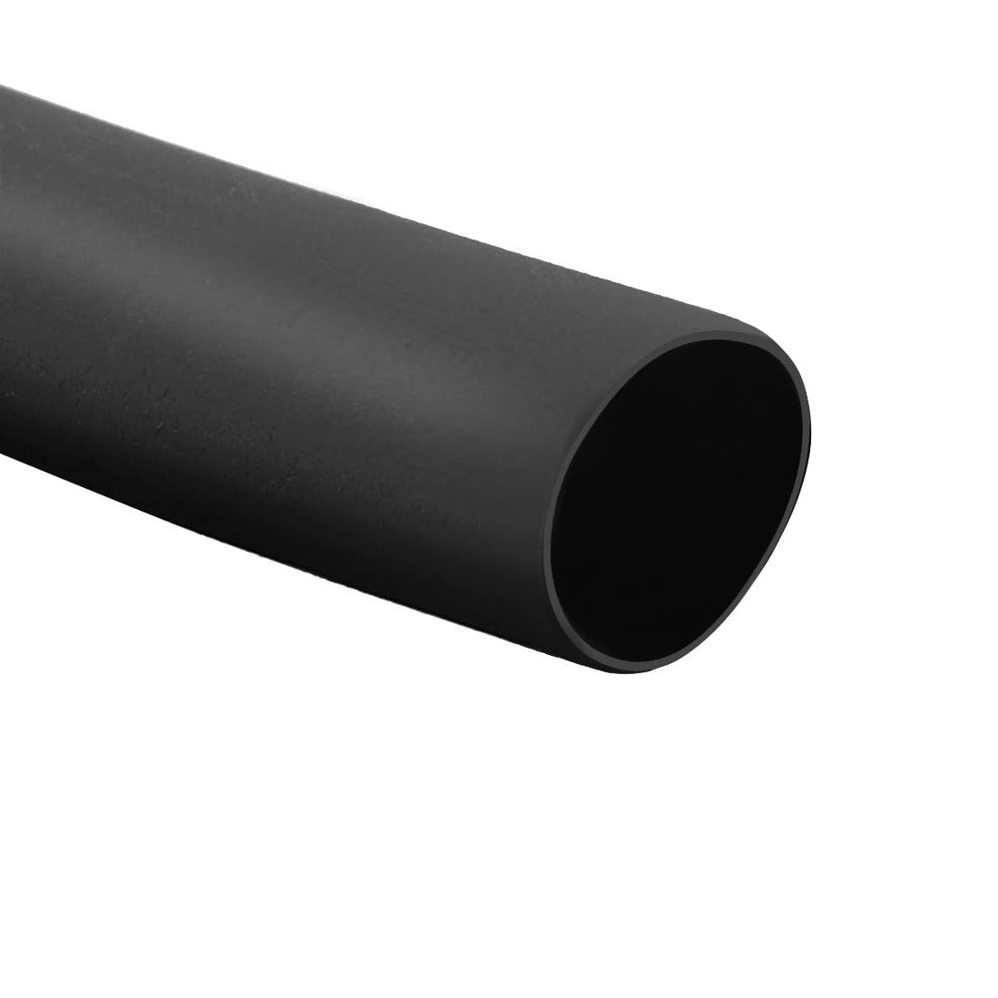 Unifizz Heat Shrink Tubing 4mm Dia 7mm Flat Width 2:1 Ratio Shrinkable Tube Cable Sleeve 5m - Black