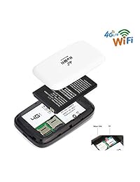 4G WiFi Router Desbloqueado Viaje Socio LTE Pantalla inalámbrica con ranura para tarjeta SIM y ranura para tarjeta TF