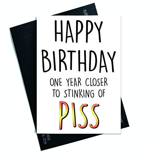 Funny Birthday Cards Joke Cards Best Friend Mum Dad Cards Sibling Novelty Cards Mature Cards Swearing Novelty Adult Humour Stink Piss PC279