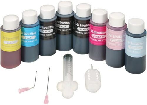Stratitec EIR480S 480ML Universal Black &amp; Color Inkjet Refill Kit