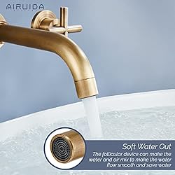 Airuida Solid Brass Antique Brass Widespread