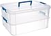 Sterilite 14228604 Stack & Carry 2 Layer Handle Box, 1 - Pack