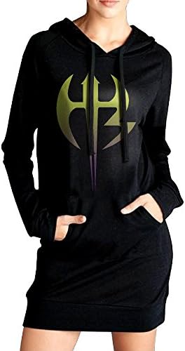 HHKU Women's Hardy Boyz Logo Sweatshirts Pockets Hoodie Dress Black Size XL