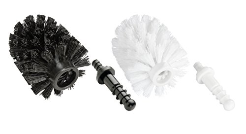 WENKO Vervangende borstel WC-garnituur wit Ø 8,5 cm - vervangende toiletborstel met adapter, kunststof, 8,5 x 9,3 x 8,5… - Afbeelding 4