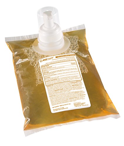 Health Guard 21310 Foaming Advanced Antibacterial Hand Soap, 1000 mL Refill Bag, Amber with Citrus Spice Scent (Pack of 4)