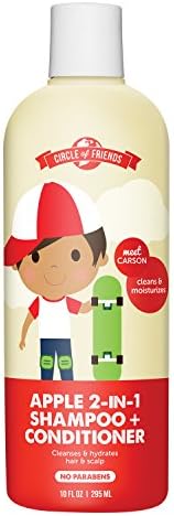 Circle of Friends Carson's 2-in-1 Shampoo Plus Conditioner, Apple, 10 Fluid Ounce