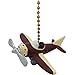 RED PLANE propeller AIRPLANE ceiling FAN PULL chain primary