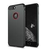 iPhone 8 Plus Case, idutou 3-in-1 Sleek Thin and Slim Fit Hard Shell Cover Case with 3 Detachable Parts for Apple iPhone 8+ [Support Wireless Charging], Metallic Gray (5.5 Inches) (Black and Gray)