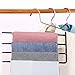 Pants Hanger Multi-Layer Jeans Trouser Hanger Closet Stainless Steel Rack Space Saver for Tie Scarf Shock Jeans Towel Clothes（3 Pack ）