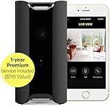 Canary View: 2019 Model/WiFi Home Security Camera +1-Year Subscription | Indoor Surveillance, Wide-Angle Lens, Motion + Person Alerts (Use w/iOS, Alexa & Google), Home Protection