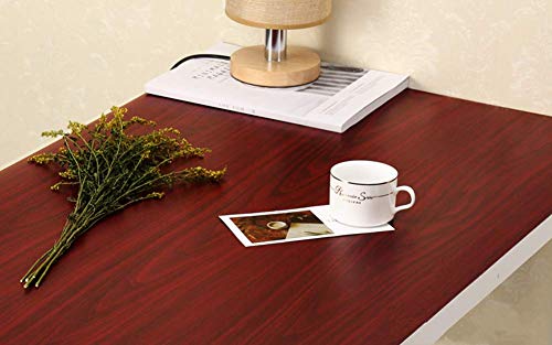 Red Maple Wood Grain Furniture Stickers PVC Self Adhesive Wallpaper Cabinets Gloss Film Vinyl Counter Top Decal 15.6''x79''