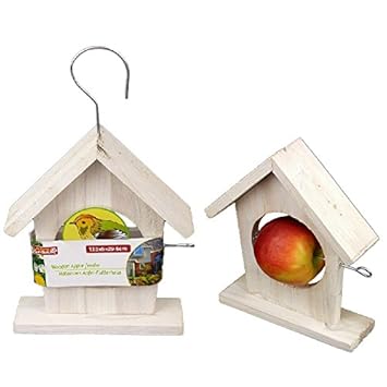 Wooden Apple Bird Feeder Bird House Bird Feeder Set Amazon Co