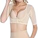 Shymay Women's Shapewear Tops Wear Your Own Bra Short Sleeve Slim Crop Top Shaper, Nude1, Tag Size 2XL=US Size Medium