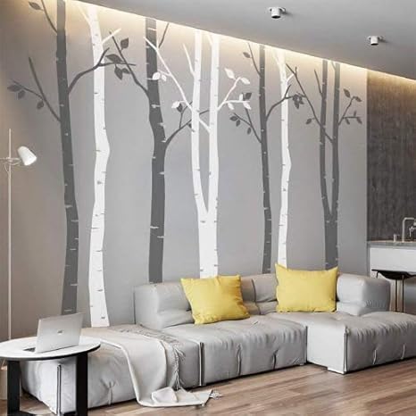 white birch wall decals