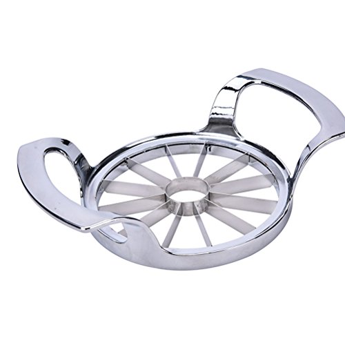 Supershopping Apple Slicer-Heavy Duty Commercial Apple Corer and Divider,Silver,Food Grade Stainless Steel