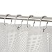 Amazer Shower Curtain Rings, Shower Curtain Hooks Rust Proof Metal Wide Shower Curtain Rings Hooks for Bathroom Shower Rod Curtains, Polished Chrome, Set of 12