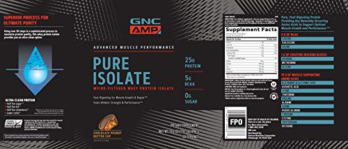 image for GNC AMP Pure Isolate - Chocolate Peanut Butter Cup