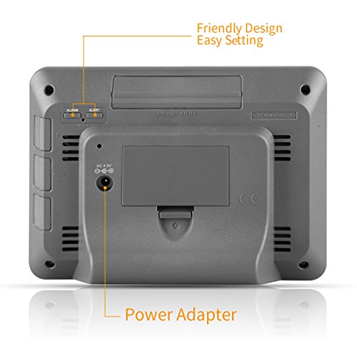 FanJu FJ3365B Digital Color Forecast Weather Station Alert Temperature/Humidity / Barometer/Alarm / Moon Phase/Weather Clock Outdoor Sensor - Thumbnail 4