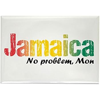 CafePress Jamaica No Problem Tri Rectangle Magnet Magnets Rectangle Magnet, 2