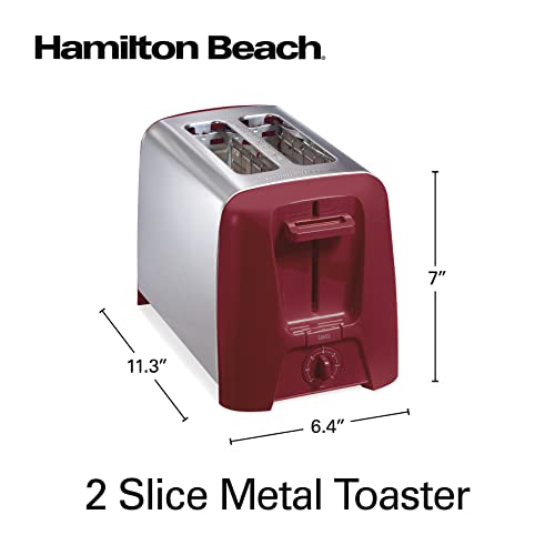 Hamilton Beach 2 Slice Toaster with Extra Wide Slots, Shade Selector