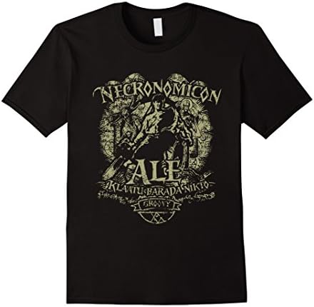 Mens Necronomicon Ale shirt XL Black
