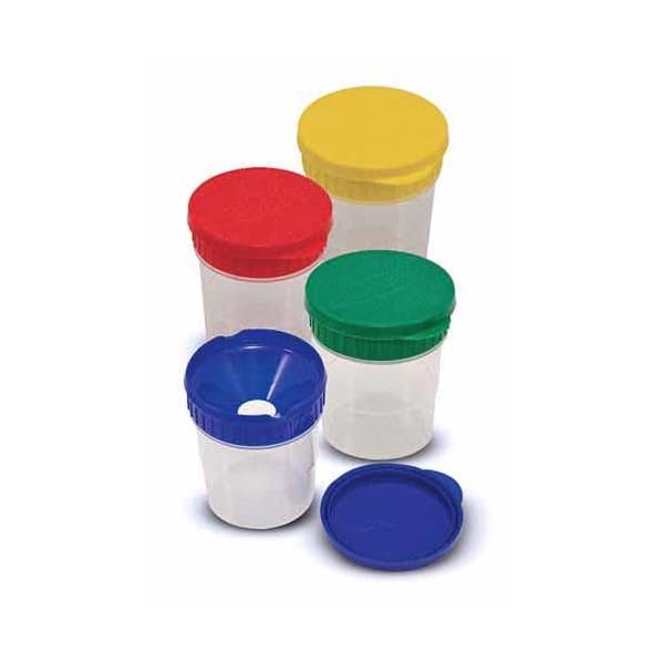 Melissa & Doug Deluxe Standing Easel with Artist's Smock and Spill