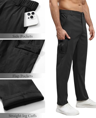 Suwangi Men's Cargo Pants Work Pants Chino Casual Cargo Trousers with Pockets