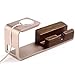 Seenda Apple Watch Stand Iwatch Series 2 Stand Aluminum Alloy and Bamboo Wood Build Holds Charging Dock Charge Station Stock Cradle Holder for Apple Watch Both 38mm and 42mm & iPhone 6/6s plus 5S 5