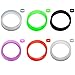Super Thin Walled Silicone Double Flared Tunnels - Sold As a Pair - 6 Sizes to Choose From