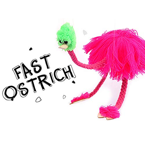Alapaste 5 Packs Toy-Marionette Ostrich Children's Hand Made Ostrich Puppets Toys Marionette Puppet Doll Parent-Child Interactive Toys for Kids Play