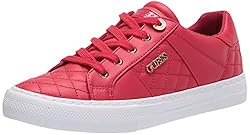 Guess Women's Loven3 Sneaker, Red 610, 5