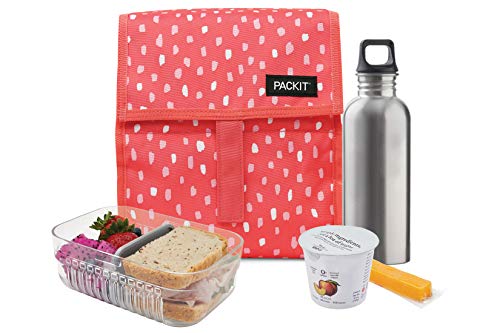 PackIt Freezable Lunch Bag with Zip Closure, Melon Spritz - Thumbnail 6